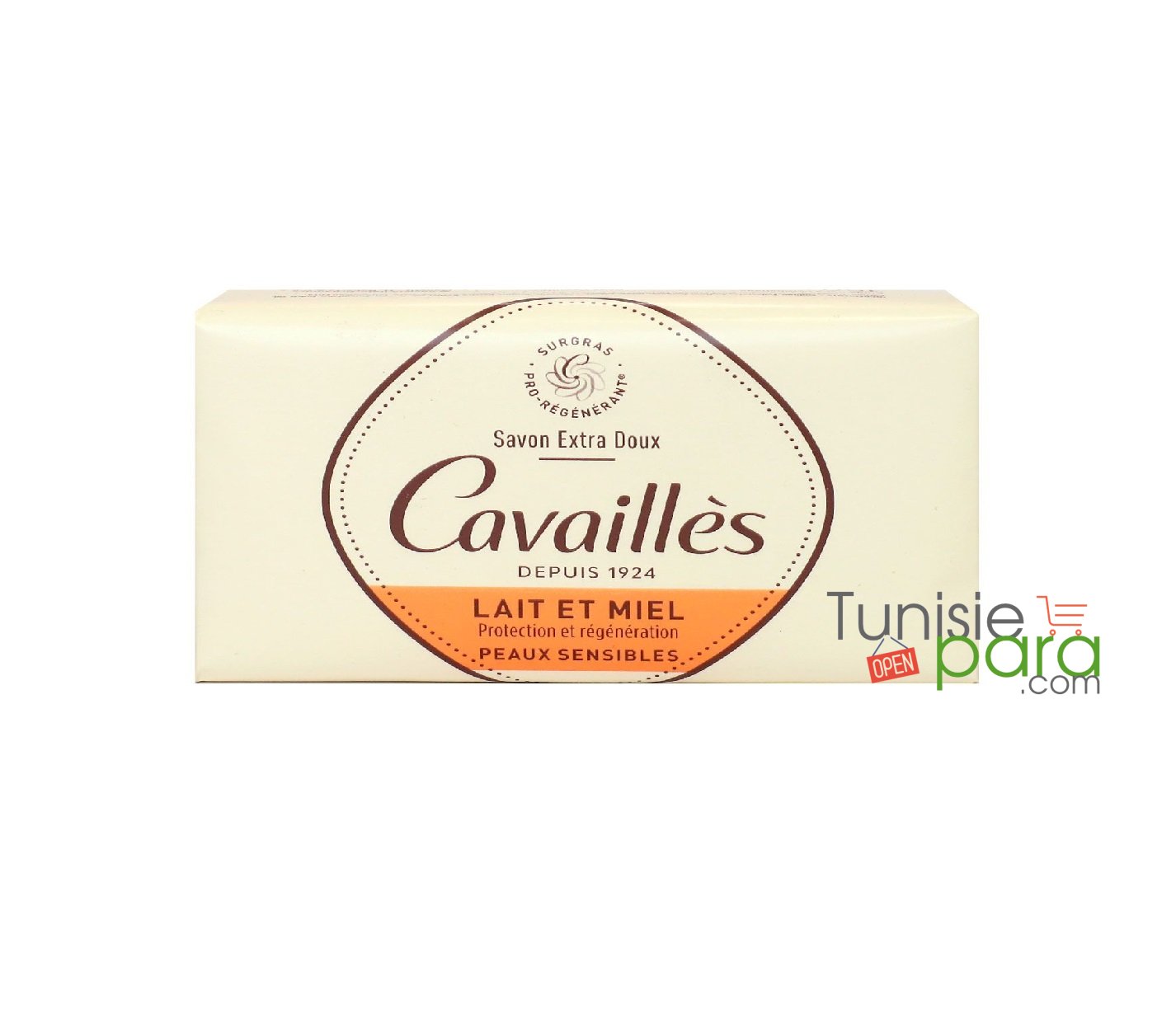 ROGE CAVAILLES Savon surgras Extra Doux Lait et Miel, 150g