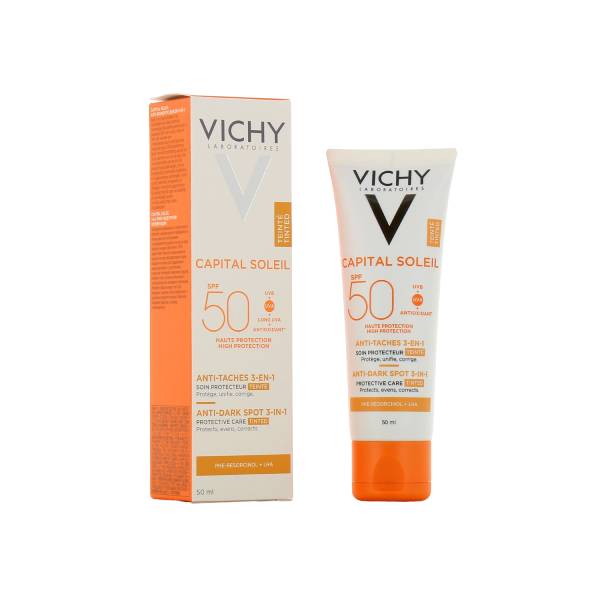 VICHY CAPITAL SOLEIL Soin anti-taches teinté 3-en-1 SPF50+ VICHY CAPITAL SOLEIL Soin anti-taches teinté 3-en-1 SPF50+