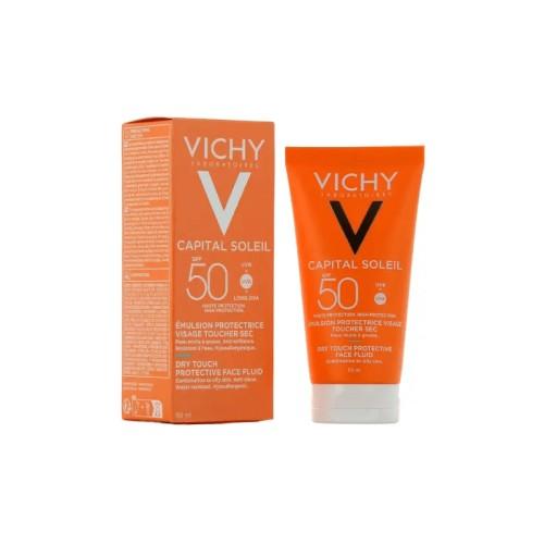 Vichy capital soleil Émulsion anti brillance Toucher Sec SPF 50+ Vichy capital soleil Émulsion anti brillance Toucher Sec SPF 50+