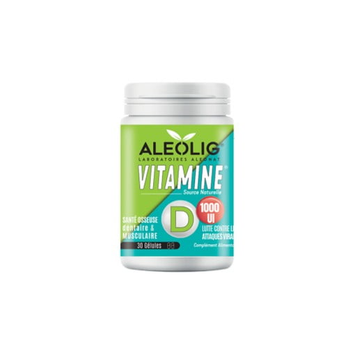 aleonat-aleolig-vitamine-d1000ui-30-gélules ALEONAT ALEOLIG VITAMINE D1000UI 30 GÉLULES