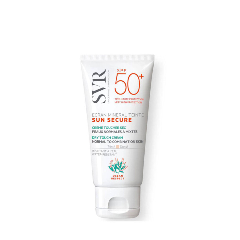 SVR SUN SECURE ÉCRAN MINÉRAL TEINTÉ – Peaux normales mixtes SPF50 + 50Ml
