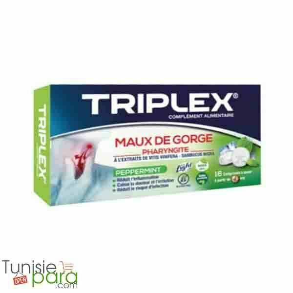 triplex maux de gorge peppermint Triplex maux de gorge Peppermint comprimé à sucer