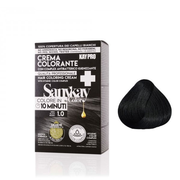 Crème colorante express noir 1.0-60 ml- Sany Kay