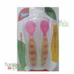 BABY PUR couvert en boite rose jaune