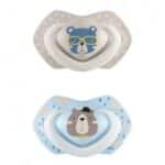 canpol babies 2 sucette universelle 0-6 bonjour paris bleu