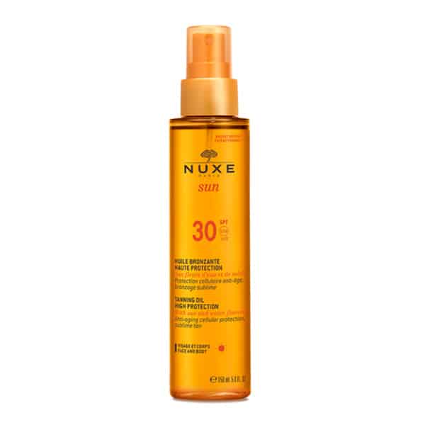 nuxe-huile-bronzante-spf-30- NUXE Sun Huile Bronzante visage et corps SPF30 150ml