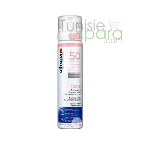 ULTRASUN face spray solaire transparent 75ml