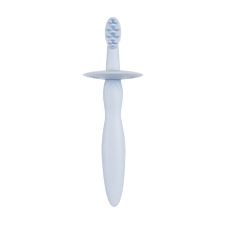 CANPOL brosse a dent en silicone avec anneau de dentition bleu