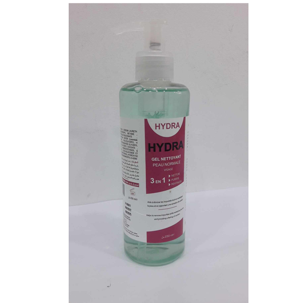 HYDRA gel nettoyant visage peaux normale 230 ml HYDRA gel nettoyant visage peaux normale 230 ml