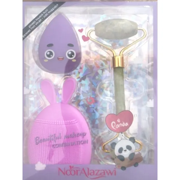 RUBY FACE coffret jade roller + eponge + silicone eponge