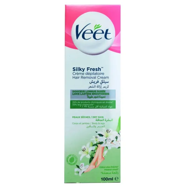 Veet Crème dépilatoire Peaux sèches 100 ml