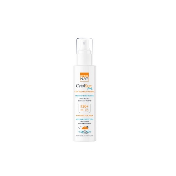 CYTOLNAT cytolsun lait solaire invisible family 200ml CYTOLNAT cytolsun lait solaire invisible family 200ml