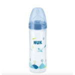 nuk biberon classique love 250 ml bleu 6-18m