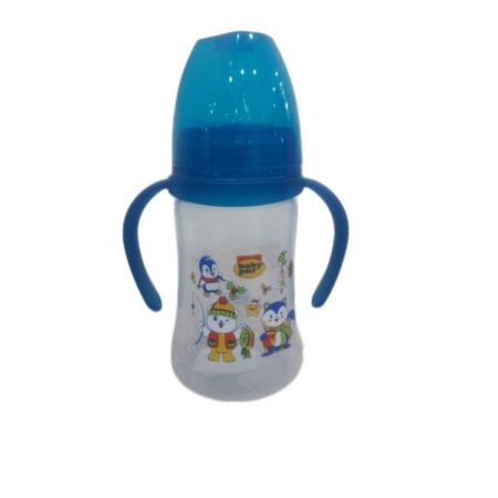 BABY PUR biberon col large bleu 250 ml