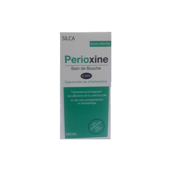 Silca perioxine bain de bouche digluconate de chlorhexidine 200ml Silca perioxine bain de bouche digluconate de chlorhexidine 200ml