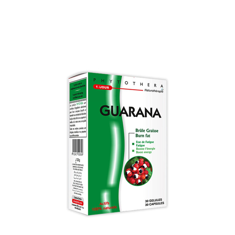 PHYTOTHERA guarana 30 gélules PHYTOTHERA guarana 30 gélules