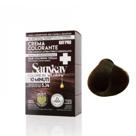 Sanykay Crème colorante express châtain clair dore 5.34 – 60 ml