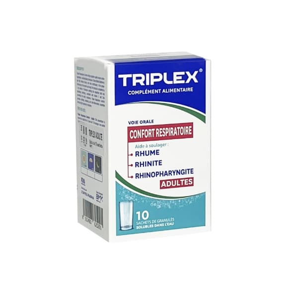 TRIPLEX confort respiratoire adultes bt10 sachets TRIPLEX confort respiratoire adultes bt10 sachets