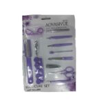 Aoyasiyue paquet kit pedicure 12pcs bleu ou rose ou mauve