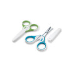NUK Ciseau avec etui protecteur bleu vert