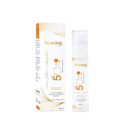 Narcisse Gold Ecran Solaire invisible antitache éclaircissant SPF50+ Tous Type de Peau