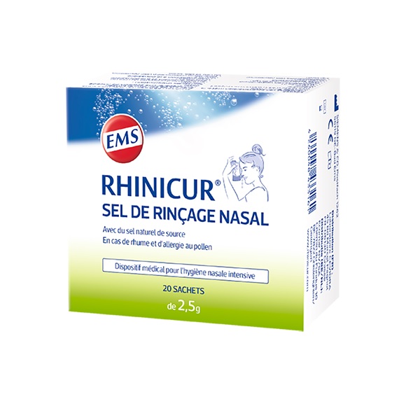 RHINICUR sel de rincage nasale adultes sachets b 20 RHINICUR sel de rinçage nasale adultes sachets b 20