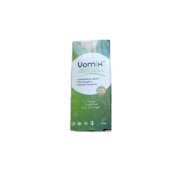 VOMIX nausees et vomissements sirop sans sucre 120ml VOMIX nausees et vomissements sirop sans sucre 120ml