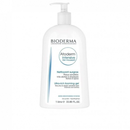 BIODERMA ATODERM intensive gel moussant PS pompe 1L BIODERMA ATODERM intensive gel moussant P/S pompe 1L