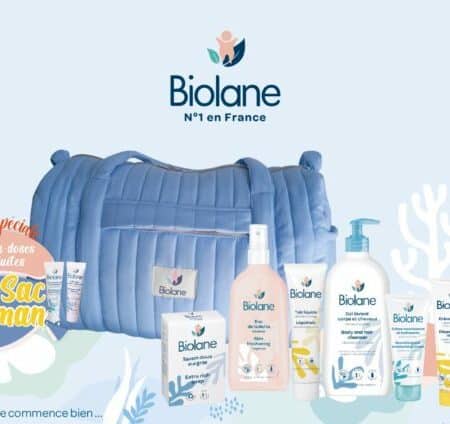 BIOLANE SAC maman matelassé bleu