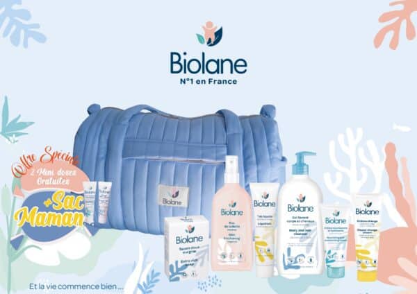 BIOLANE SAC maman matelassé bleu BIOLANE SAC maman matelassé bleu
