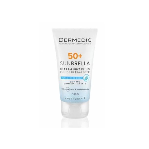 DERMEDIC pack SUNBRELLA fluide ultra légère SPF 50+ Peaux grasses et tout types de peaux 40 ml2 DERMEDIC pack SUNBRELLA fluide ultra légère SPF 50+ Peaux grasses et tout types de peaux 40 ml*2
