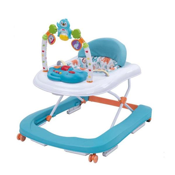 Prima Baby Trotteur Pousseur 2en1 FIRST STEP Bleu de 6mois à 18mois Prima Baby Trotteur Pousseur 2en1 FIRST STEP Bleu