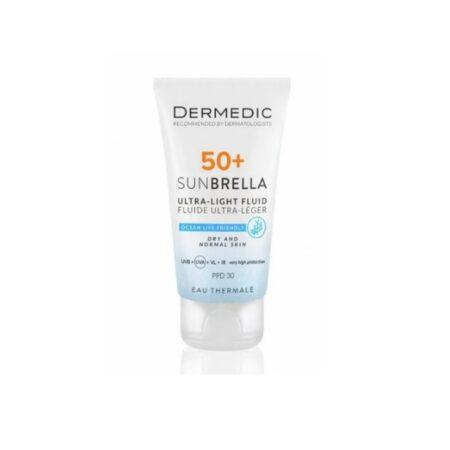 DERMEDIC SUNBRELLA Ecran fluide ultra léger SPF 50+ Peaux sèche et normales sensibles 40 ml