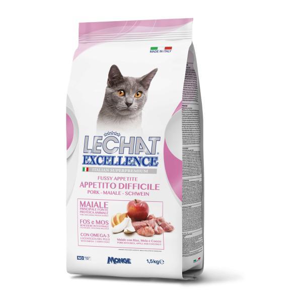 Lechat exc. Chat exigent pork 1,5kg Lechat exc. Chat exigent pork 1,5kg