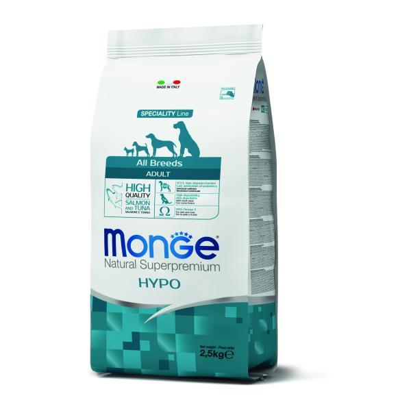 Monge Dog Adult Hypoallergénique Saumon Thon 2,5kg Monge Dog Adult Hypoallergénique Saumon/Thon 2,5kg