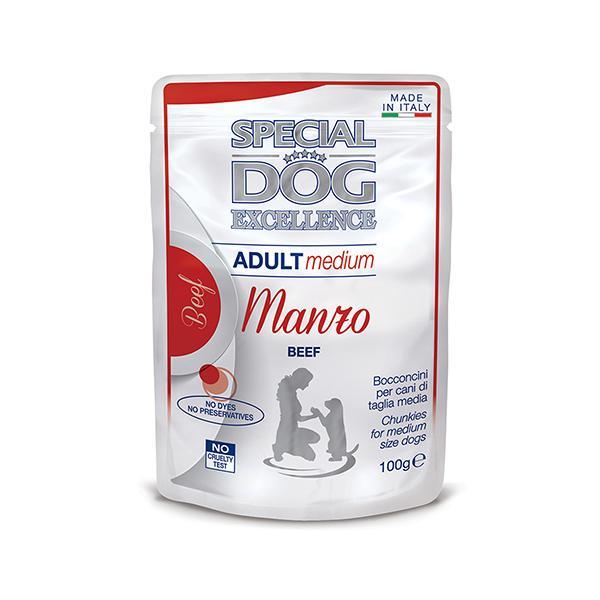 Pochon Sp.Dog Medium Adlt Boeuf 100gr Pochon Sp.Dog Medium Adlt Boeuf 100gr