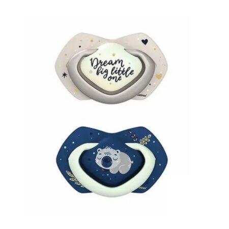 canpol 2 sucette symetriques luminescentes 0-6m sleepy koala