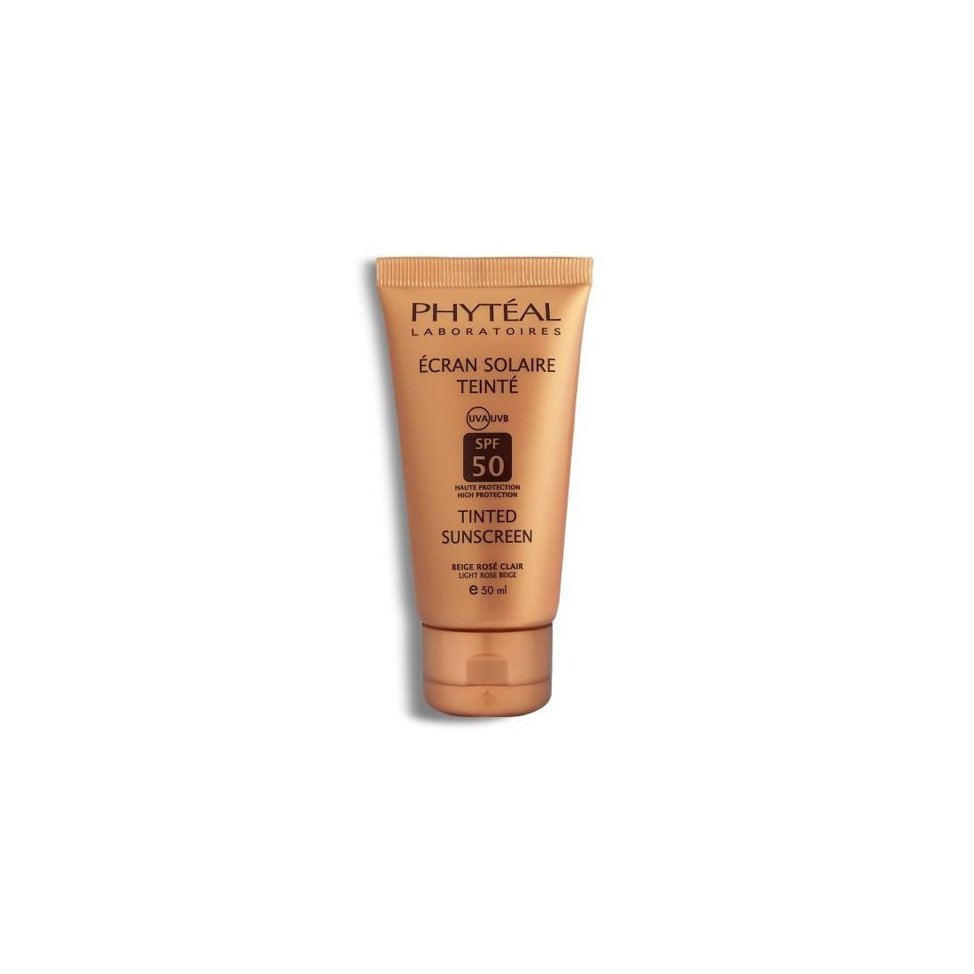 cremes-solaires-phyteal-phyteal-ecran-solaire-teinte-beige-rose-02-spf50-50ml PHYTEAL ecran teinte beige dore spf50 5ml