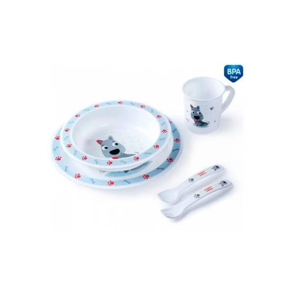 CANPOL Set 5p happy animals chien bleu 4_401 CANPOL Set 5p happy animals chien bleu 4/401