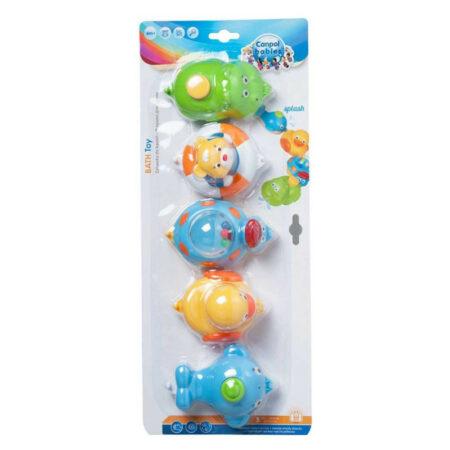 canpol set de 5 jouet de bain plastiques 2/594