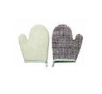 titania gant de massage en chanvre terry beige – 7703