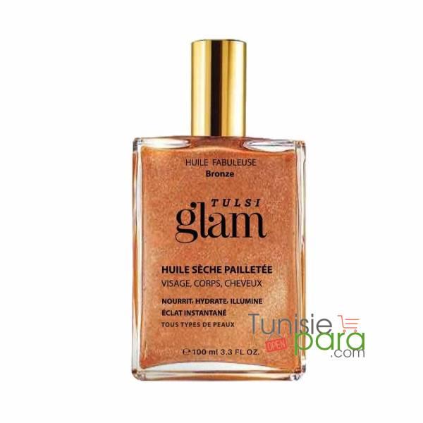 tulsi huile sèche pailletée bronze 100ml tulsi huile sèche pailletée bronze 100ml