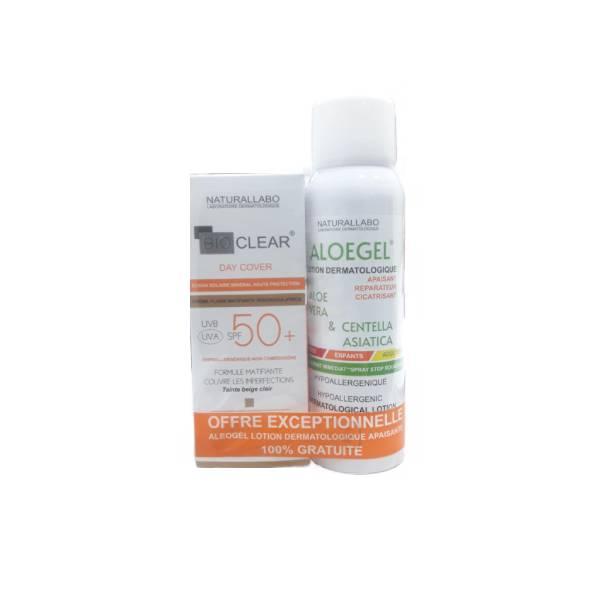 BIOCLEAR day cover teinte beige claire + aleogel lotion BIOCLEAR day cover teinte beige claire + aleogel lotion