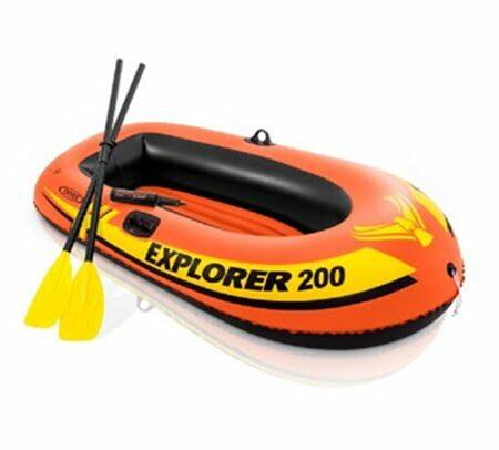 bateau 200 avec rames et pompe