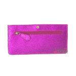 JOWA Porte carte grand format Couleur rose fuchsia