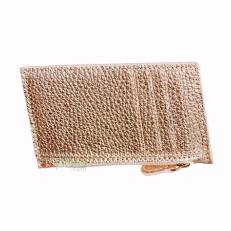 JOWA Porte carte zip Couleur argent pailleté