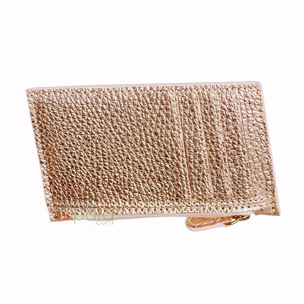 JOWA Porte carte zip Couleur argent pailleté JOWA Porte carte zip Couleur argent pailleté