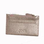 JOWA Porte carte zip argent pailleté