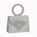 JOWA Sac Ménis couleur argent pailleté