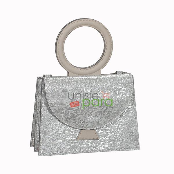 JOWA Sac Ménis couleur argent pailleté JOWA Sac Ménis argent pailleté